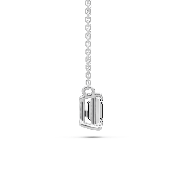 0.50-6.00 CT Emerald Cut Lab Grown Diamonds - Solitaire Pendant