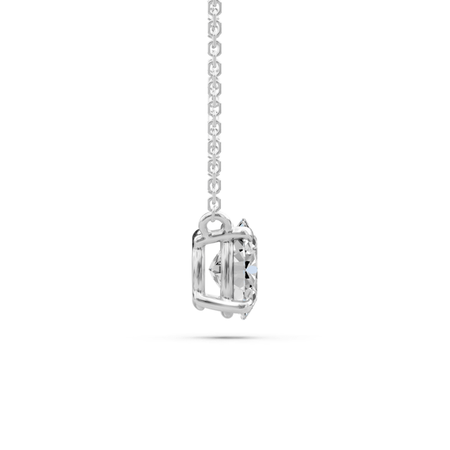 0.50-6.00 CT Oval Cut Lab Grown Diamonds - Solitaire Pendant