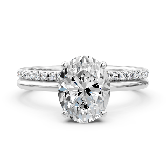 0.65-6.15 CT Oval & Round Cut Lab Grown Diamonds - Bridal Set