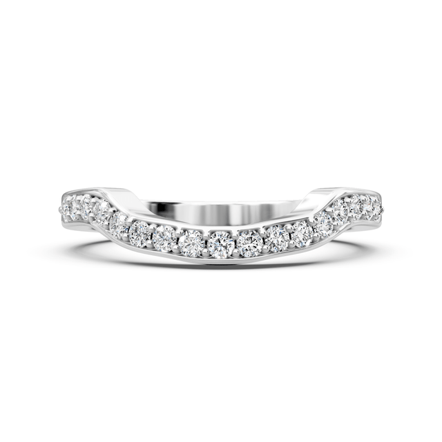 0.30 CT Round Cut Lab Grown Diamonds - Wedding Band