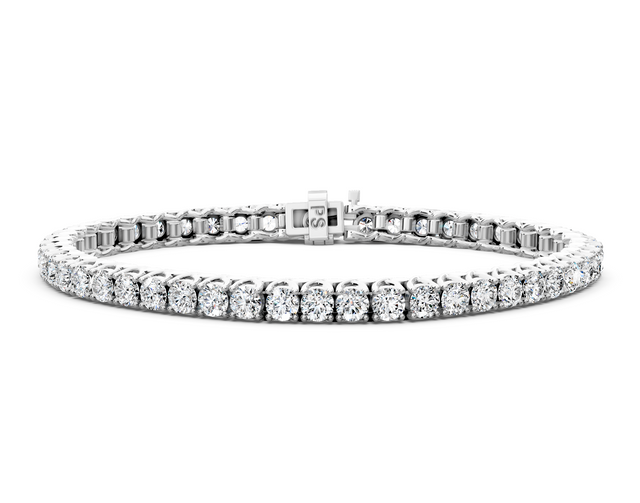 1.00-9.00 CT Round Cut Lab Grown Diamonds - Tennis Bracelet
