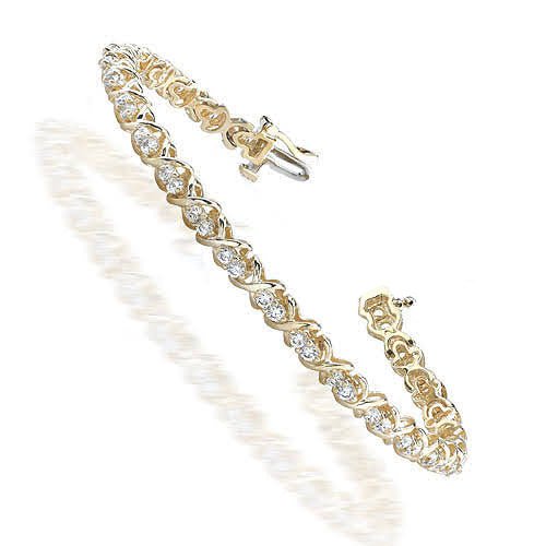 2.20-4.00 CT Round Cut Natural Diamonds - Tennis Bracelet