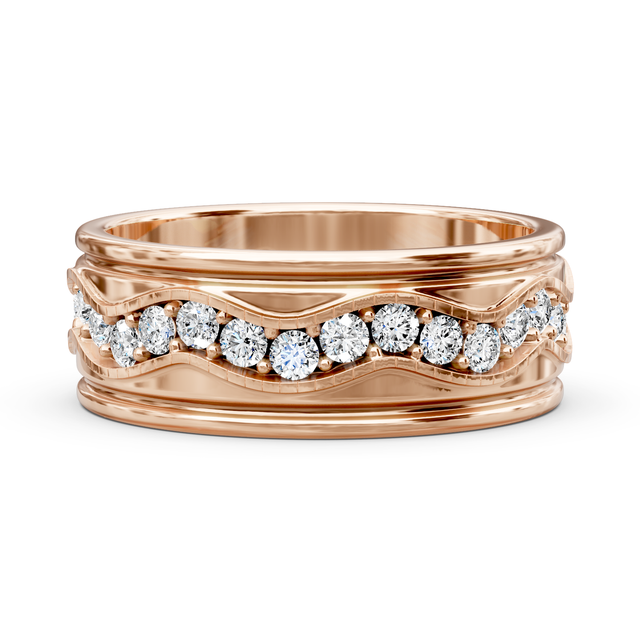 1.50 CT Round Cut Lab Grown Diamonds - Mens Wedding Bands