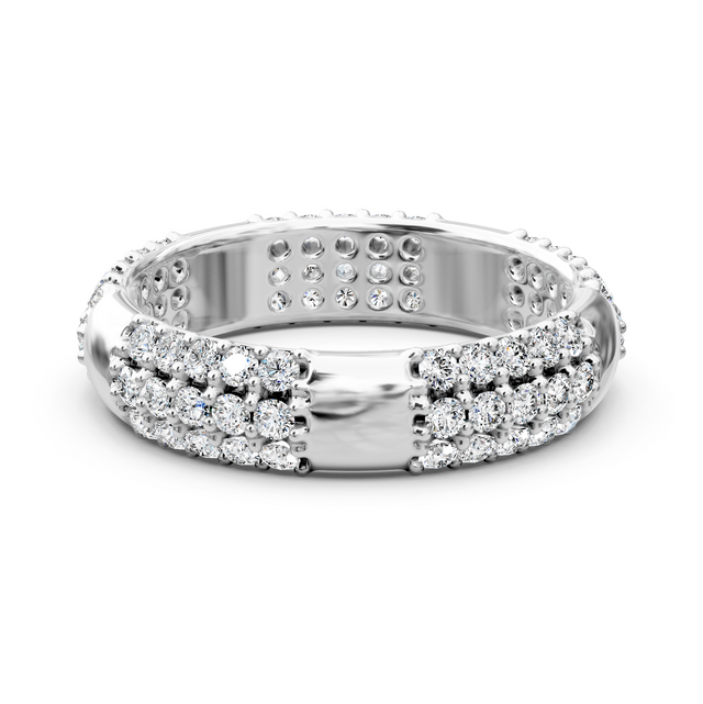 1.50 CT Round Cut Natural Diamonds - Mens Wedding Bands