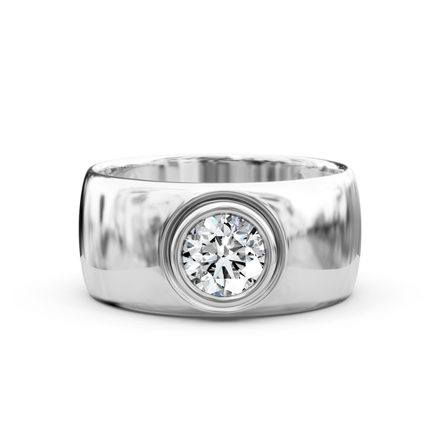 0.70 CT Round Cut Natural Diamonds - Mens Wedding Bands