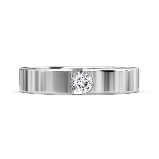 0.20 CT Round Cut Natural Diamonds - Mens Wedding Bands