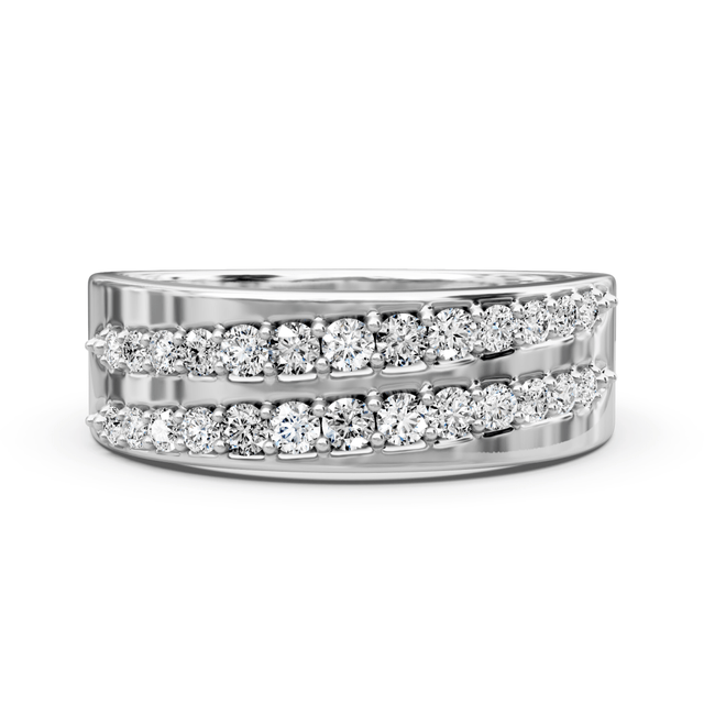 0.55 CT Round Cut Natural Diamonds - Wedding Band