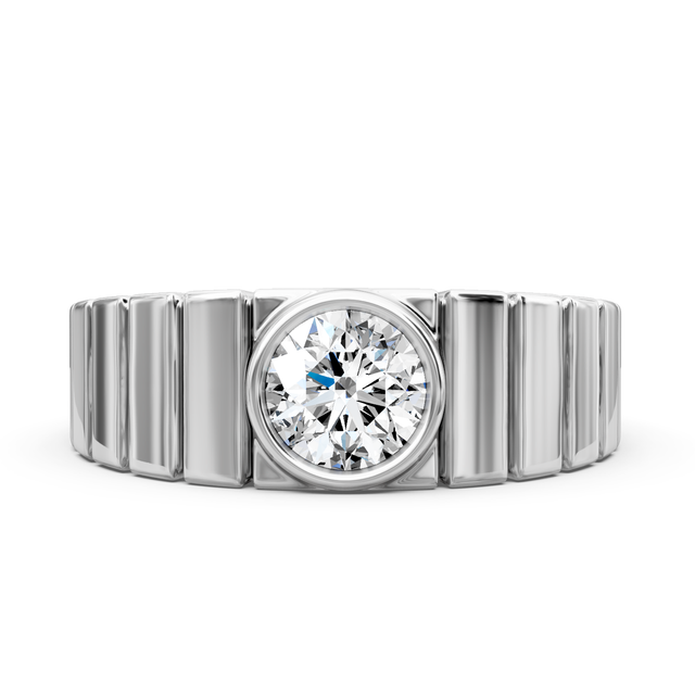 0.40 CT Round Cut Lab Grown Diamonds - Mens Wedding Bands