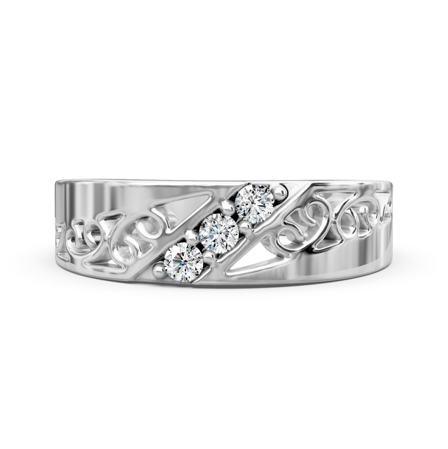 0.40 CT Round Cut Lab Grown Diamonds - Mens Wedding Bands