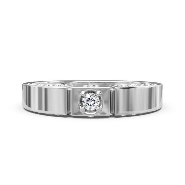 0.60 CT Round Cut Natural Diamonds - Mens Wedding Bands