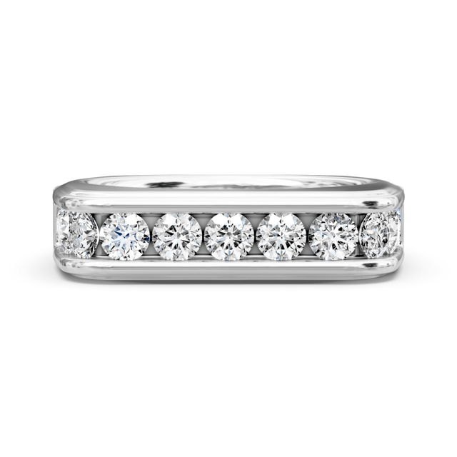 0.90 CT Round Cut Natural Diamonds - Wedding Band