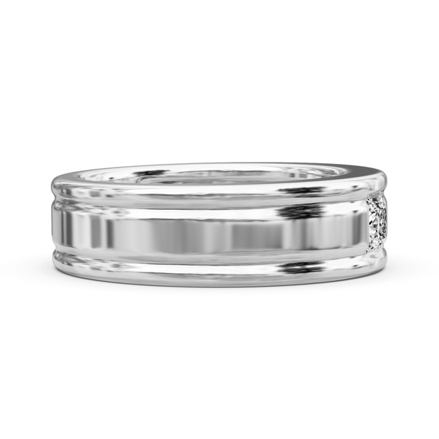 0.20 CT Princess Cut Natural Diamonds - Wedding Band