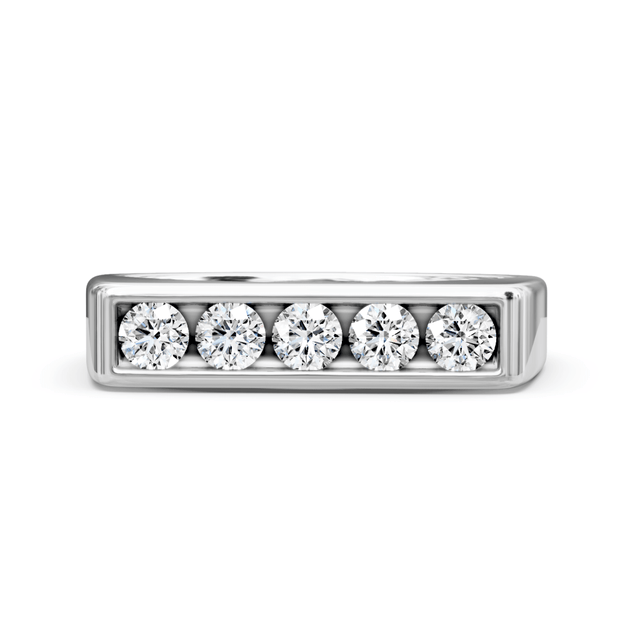 0.50 CT Round Cut Natural Diamonds - Wedding Band