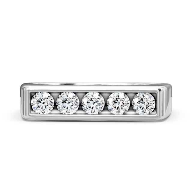 0.50 CT Round Cut Natural Diamonds - Wedding Band