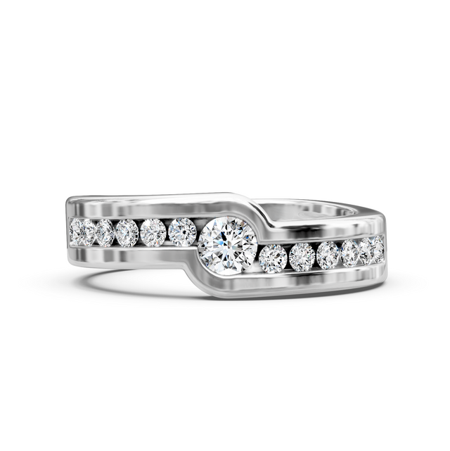 0.60 CT Round Cut Natural Diamonds - Mens Wedding Bands