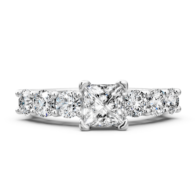 1.45-6.95 CT Round Cut Lab Grown Diamonds - Engagement Ring