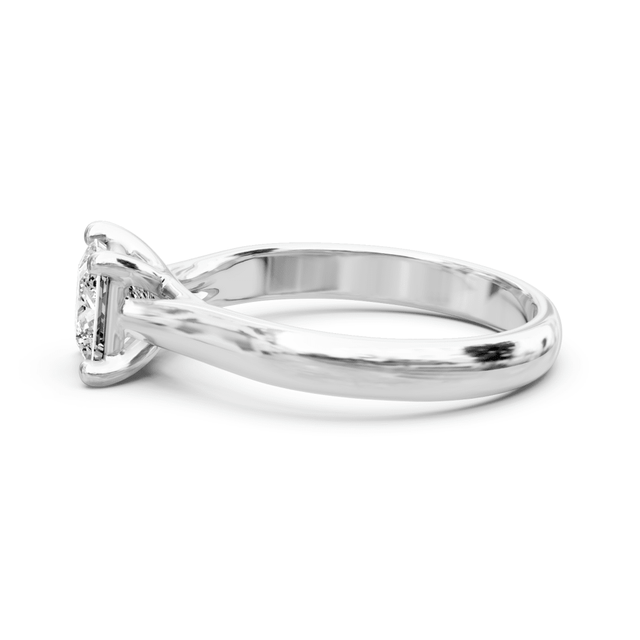 0.35-1.50 CT Princess Cut Natural Diamonds - Solitaire Rings