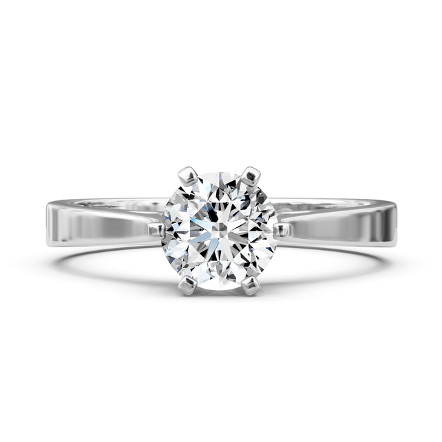 0.50-6.00 CT Round Cut Lab Grown Diamonds - Solitaire Rings