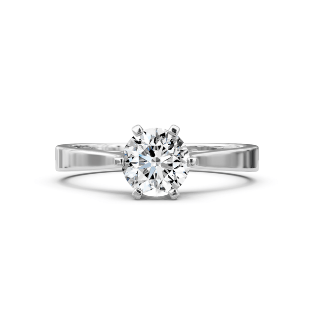 0.35-1.50 CT Round Cut Natural Diamonds - Solitaire Rings