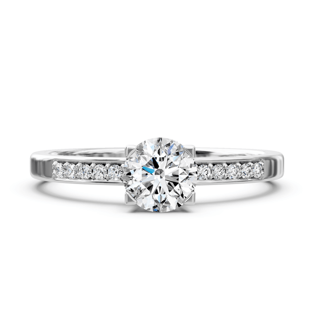 0.45-1.60 CT Round Cut Natural Diamonds - Engagement Ring