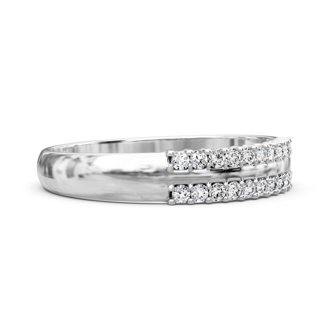 0.25 CT Round Cut Natural Diamonds - Wedding Band