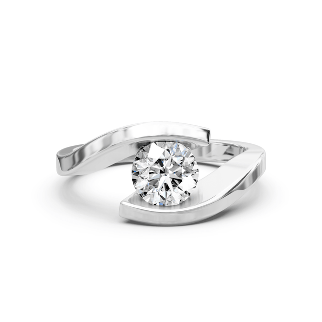 0.35-1.50 CT Round Cut Natural Diamonds - Solitaire Rings