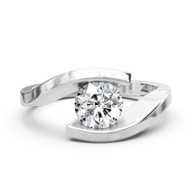 0.35-1.50 CT Round Cut Natural Diamonds - Solitaire Rings