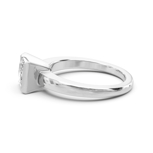 0.35-1.50 CT Princess Cut Natural Diamonds - Solitaire Rings