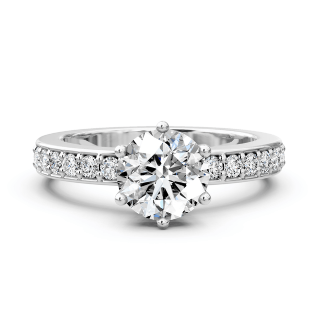 0.60-1.75 CT Round Cut Natural Diamonds - Engagement Ring