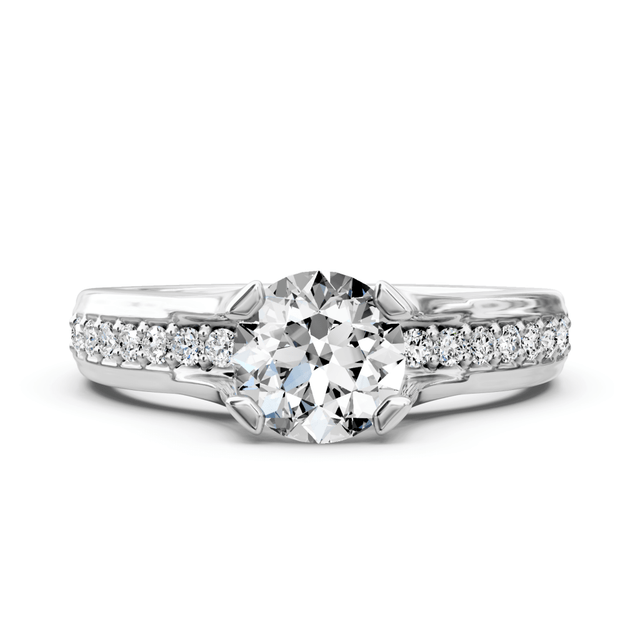 0.60-1.75 CT Round Cut Natural Diamonds - Engagement Ring
