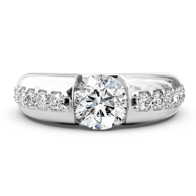 1.00-6.50 CT Round Cut Lab Grown Diamonds - Engagement Ring