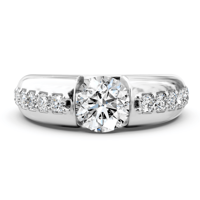 0.85-2.00 CT Round Cut Natural Diamonds - Engagement Ring