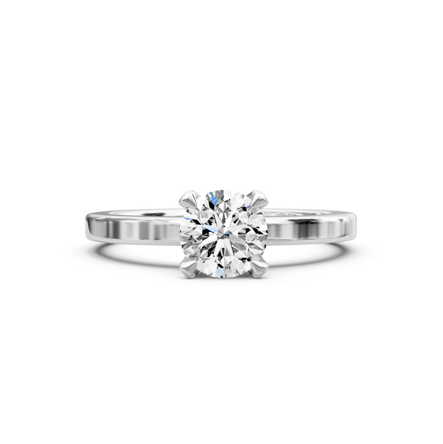 0.35-1.50 CT Round Cut Natural Diamonds - Solitaire Rings