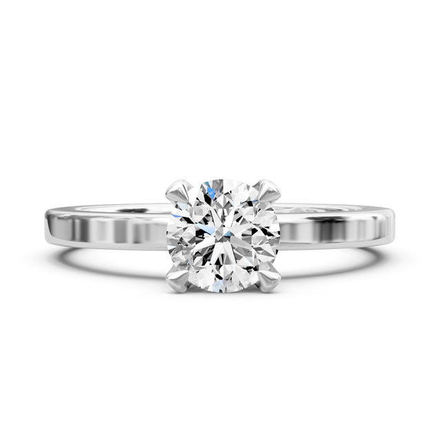 0.35-1.50 CT Round Cut Natural Diamonds - Solitaire Rings