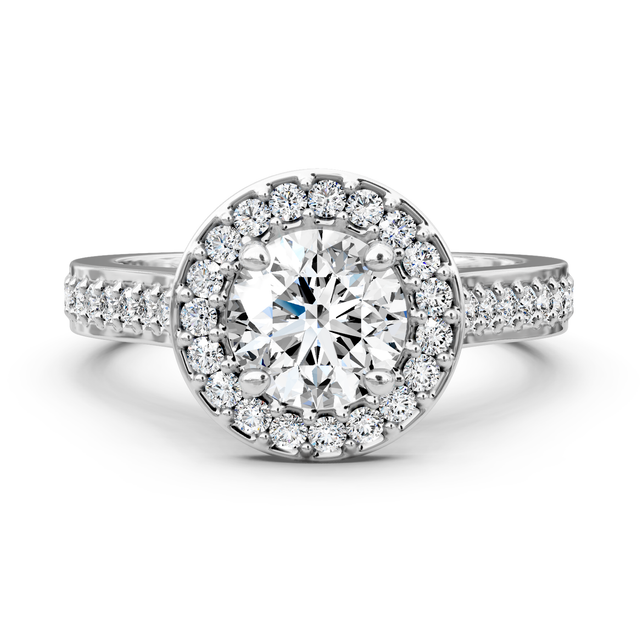 0.85-6.35 CT Round Cut Lab Grown Diamonds - Engagement Ring
