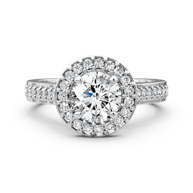 0.70-1.85 CT Round Cut Natural Diamonds - Engagement Ring