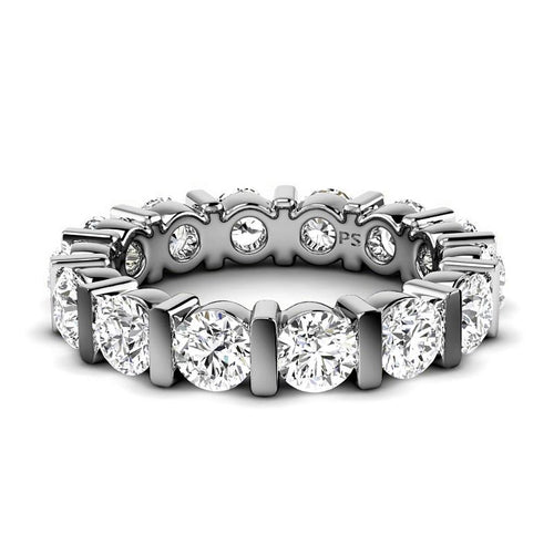1.50-5.00 CT Round Cut Natural Diamonds - Eternity Rings