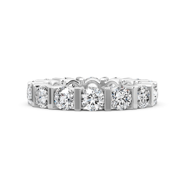 1.50-5.00 CT Round Cut Natural Diamonds - Eternity Rings