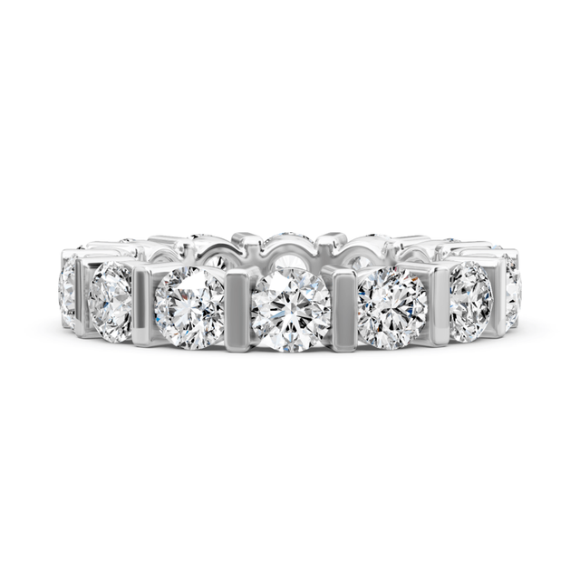 1.50-5.00 CT Round Cut Natural Diamonds - Eternity Rings