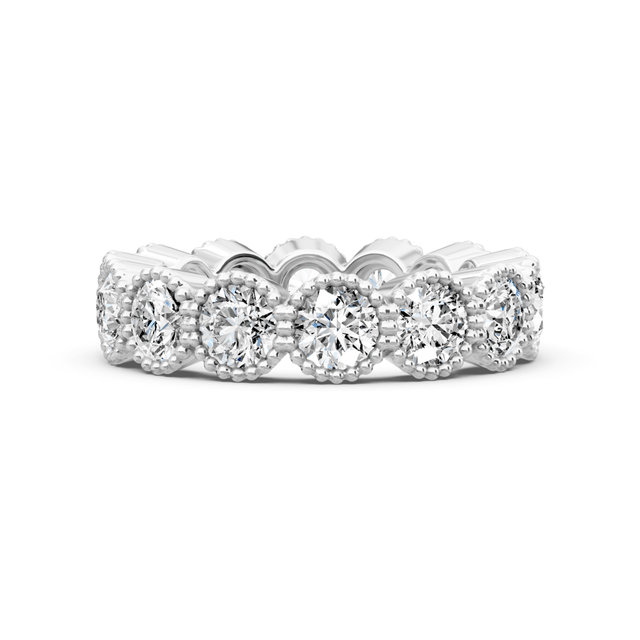1.50-5.00 CT Round Cut Natural Diamonds - Eternity Rings