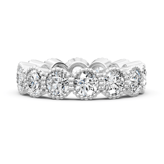 1.50-5.00 CT Round Cut Natural Diamonds - Eternity Rings