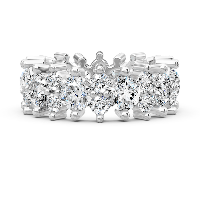 2.00-6.00 CT Round Cut Lab Grown Diamonds - Eternity Rings