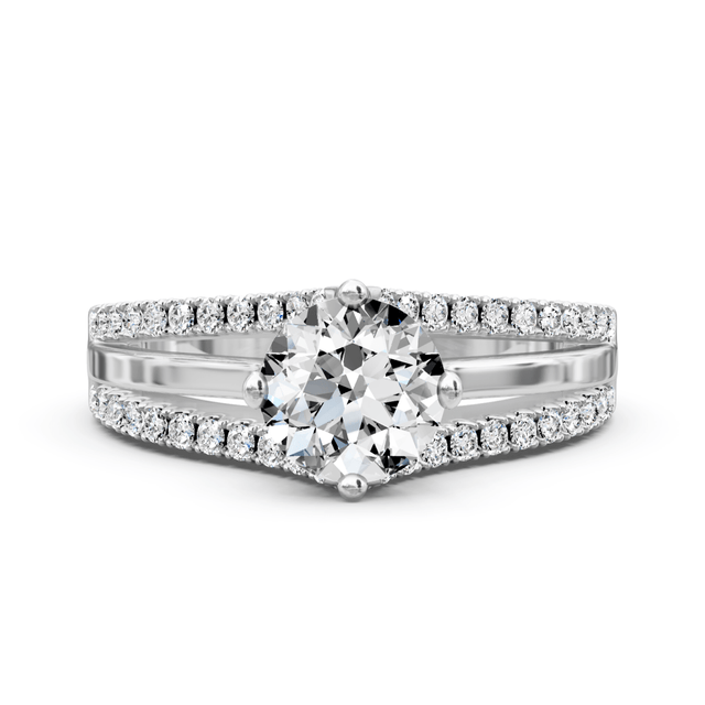 0.80-1.95 CT Round Cut Natural Diamonds - Engagement Ring