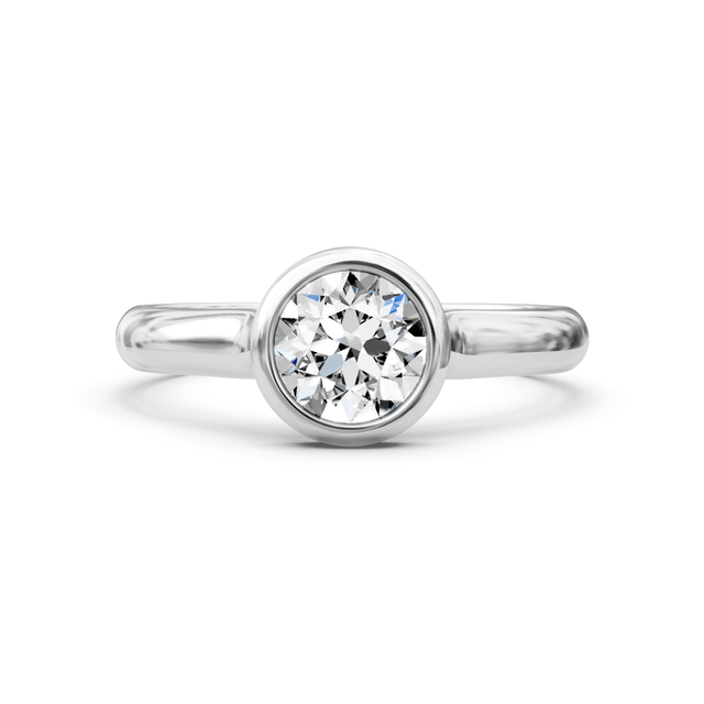 0.35-1.50 CT Round Cut Natural Diamonds - Solitaire Rings
