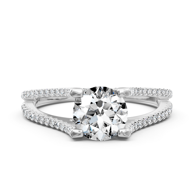 0.90-6.40 CT Round Cut Lab Grown Diamonds - Engagement Ring