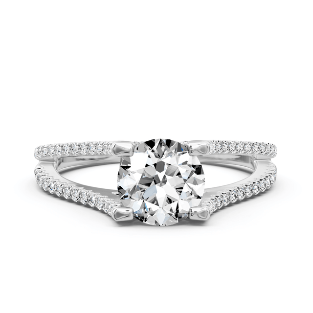 0.75-1.90 CT Round Cut Natural Diamonds - Engagement Ring