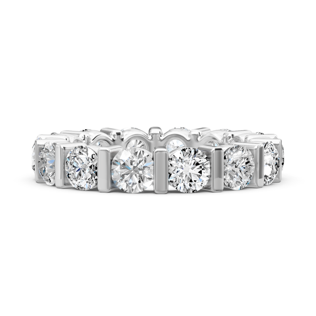 2.00-6.00 CT Round Cut Lab Grown Diamonds - Eternity Rings