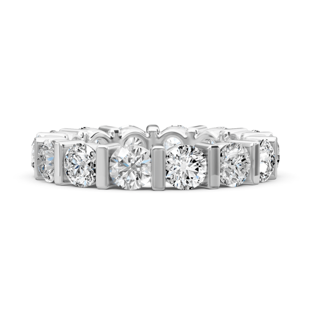 2.00-6.00 CT Round Cut Natural Diamonds - Eternity Rings