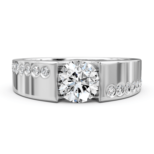 0.55-1.70 CT Round Cut Natural Diamonds - Engagement Ring