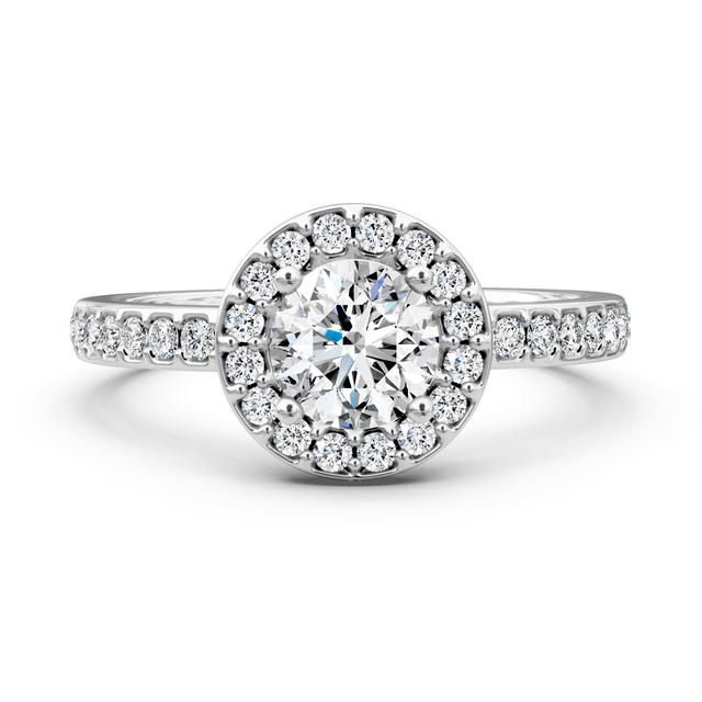 0.90-6.40 CT Round Cut Lab Grown Diamonds - Engagement Ring